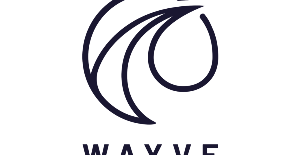 wayve stacked logo navy