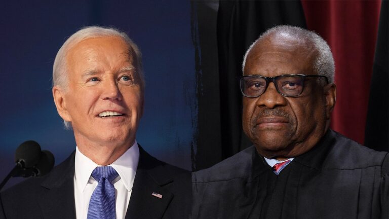 Joe Biden Clarence Thomas rough split