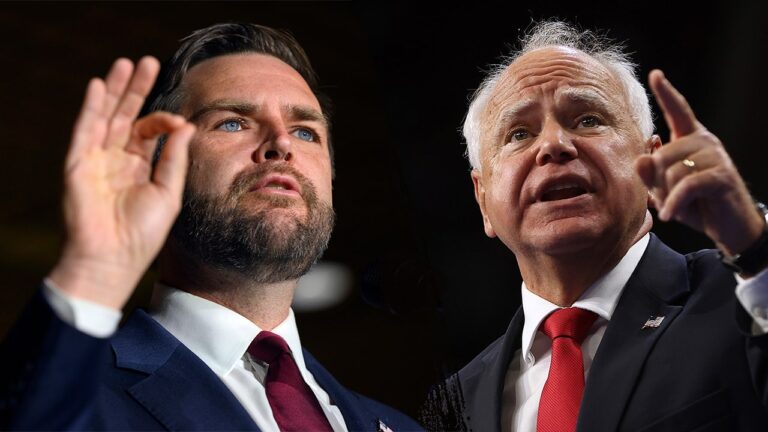 VP candidates Gov. Tim Walz and Sen. JD Vance