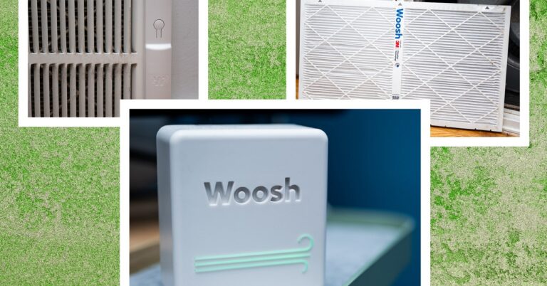 Woosh Smart Air Filter Reviewer Collage 122024 SOURCE Julian Chokkattu